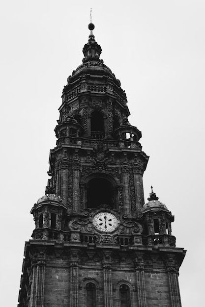 Topo preto e branco da catedral