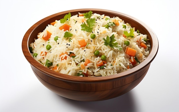 TopView White Biryani Rice Generative von AI