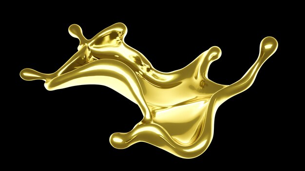 Un toque de espeso líquido dorado