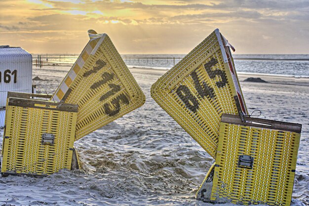 Foto tor am strand