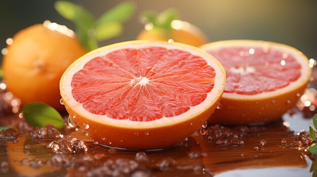 Toranja inteira fresca em laranja