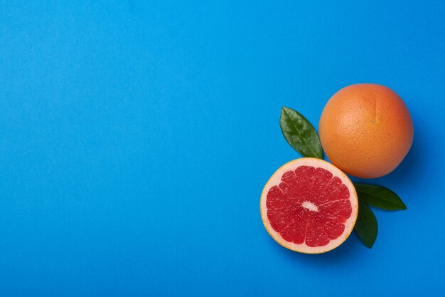 Toranja no espaço de cópia de fundo azul