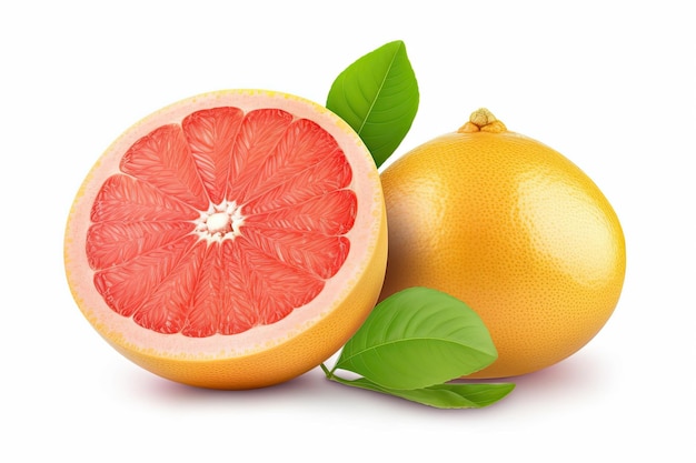 Toranja orgânica com folhas Generative AI