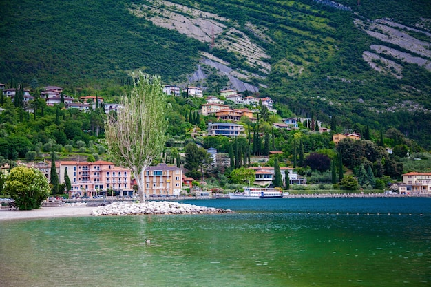 Torbole Stadtstrand, Gardasee, Region Trentino Alto Adige, Italien