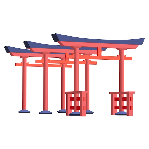 Torii puerta sagrada tradicional Japón sintoísmo religión
