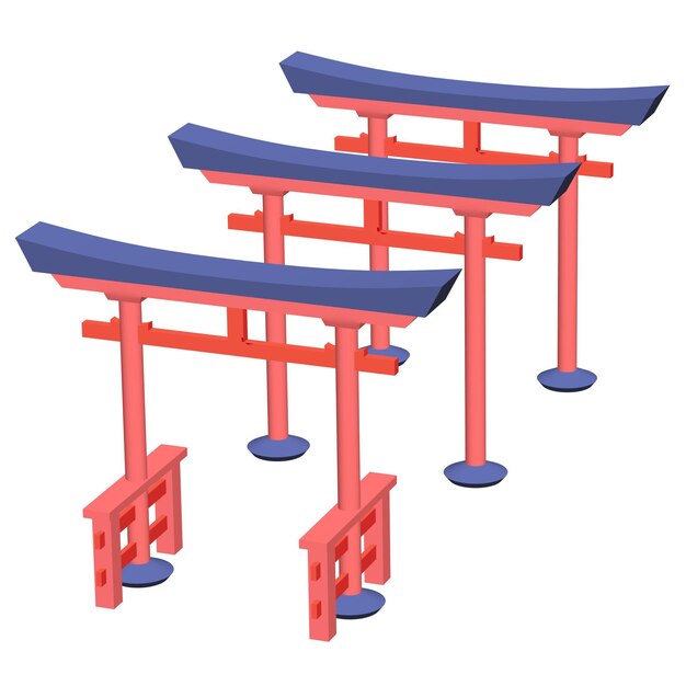 Torii puerta sagrada tradicional Japón sintoísmo religión