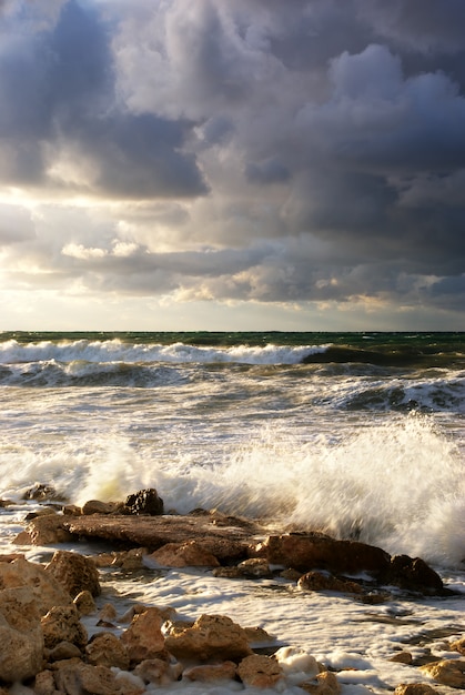 Tormenta en el mar