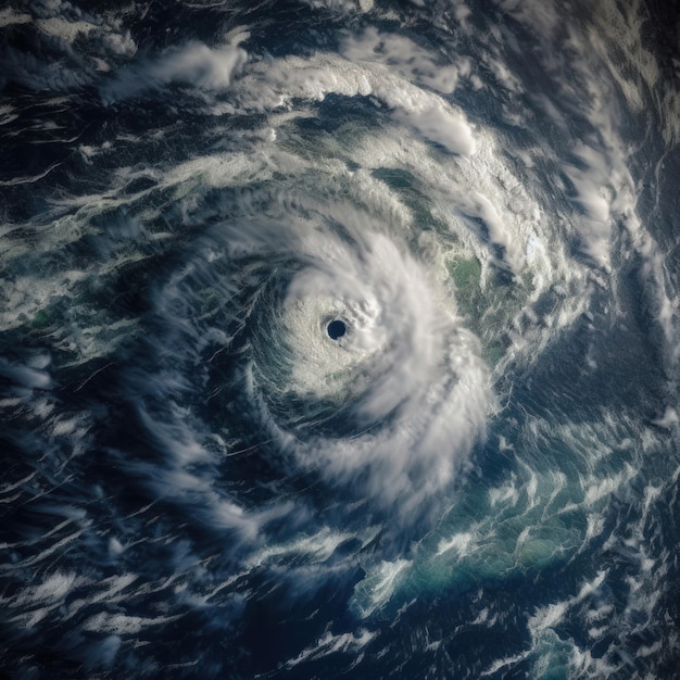 tormenta, en, el, océano, extracto, plano de fondo