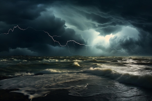 Tormenta sobre el mar Generative Ai