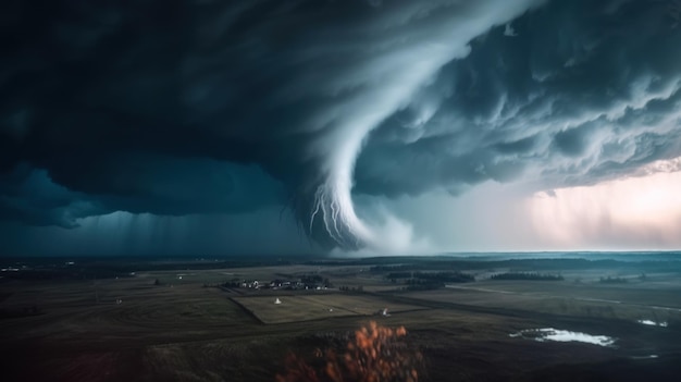 tormenta sobre el océano Ai generativo HD 8K papel tapiz imagen fotográfica de stock