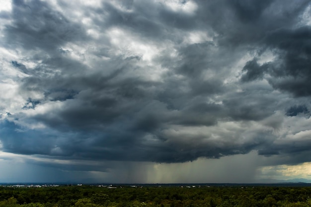 Foto tormenta de tormenta cielo lluvia de nubes