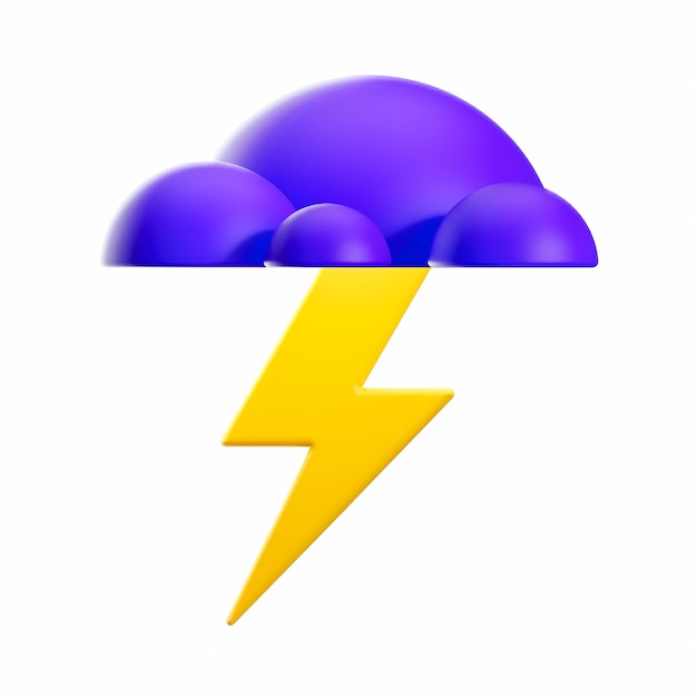 Tormenta de trueno en 3D
