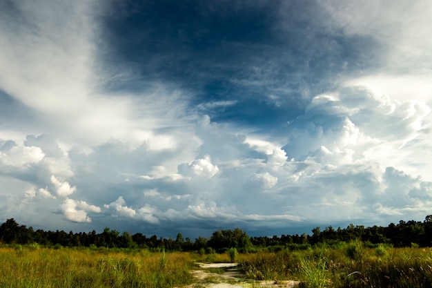 Tormenta de truenos cielo Nubes de lluvia