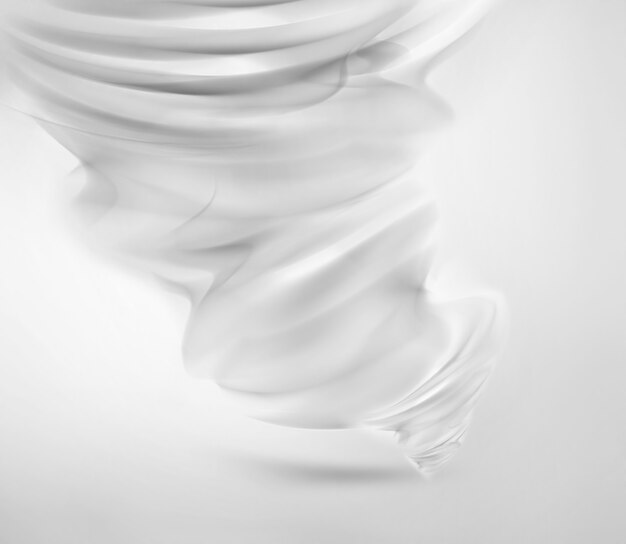 Tornado blanco abstracto sobre fondo claro