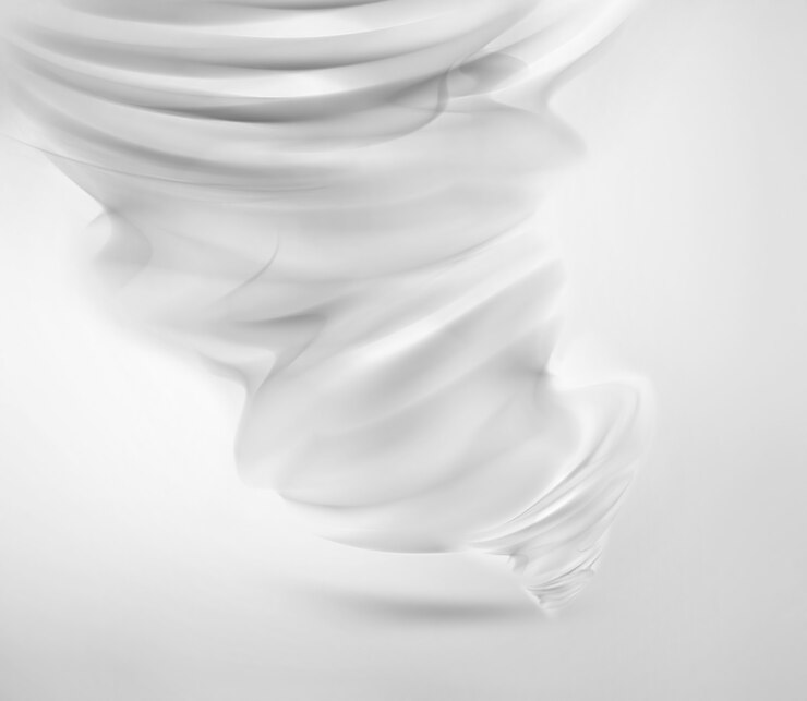 Foto tornado branco abstrato em fundo claro