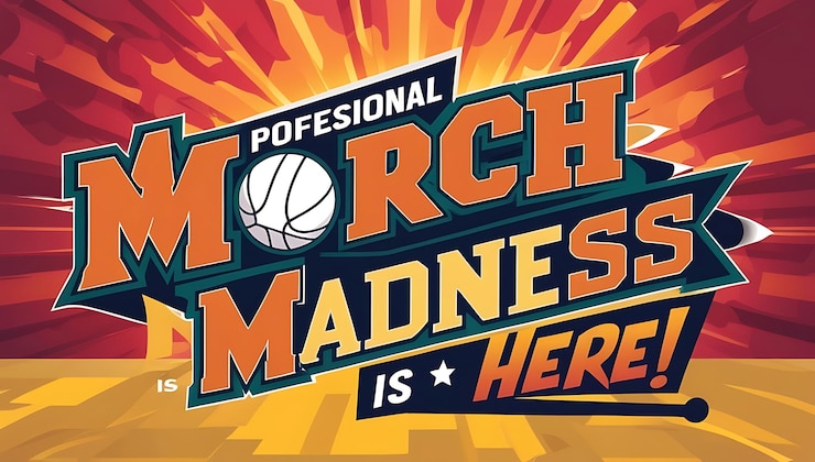 Foto el torneo de baloncesto profesional de la locura de marzo está aquí.