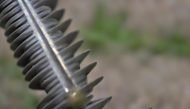 El tornillo en medio de la naturaleza