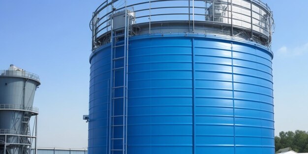 Foto torre de agua de refrigeración para plantas industriales