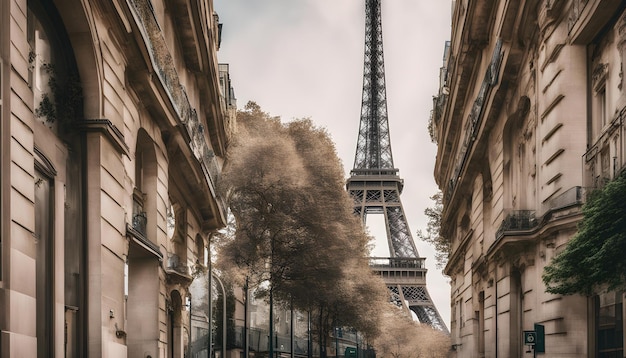 Foto torre ao fundo com uma nuvem de fumaça