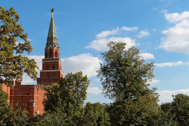 La torre Borovitskaya, Kremlin, Moscú, Rusia