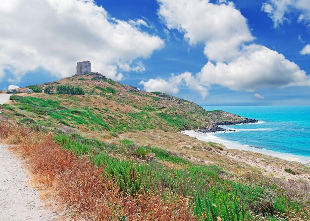 Torre en el cabo de San Marco Cerdeña