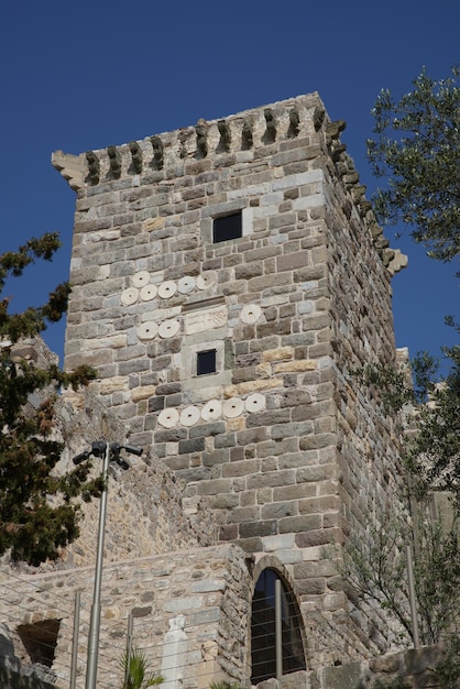 Torre en el castillo de Bodrum Mugla Turquía