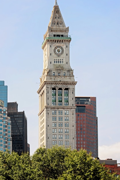 Torre da custom house em boston