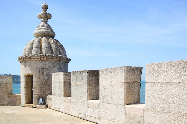 Torre da torre de belém (torre de belém) em lisboa, portugal