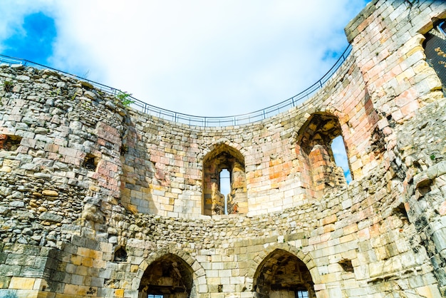 Torre de Clifford, um castelo histórico em York, Inglaterra, Reino Unido