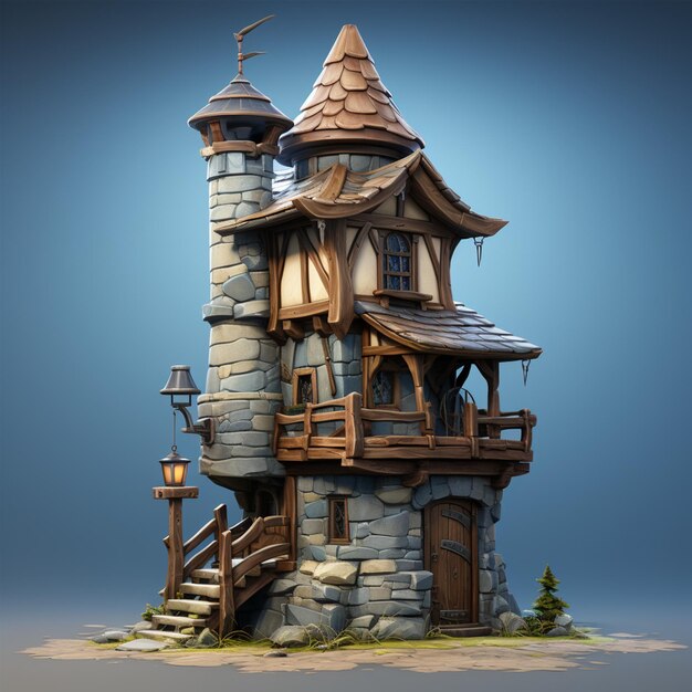 Torre de Guarda Medieval estilizada