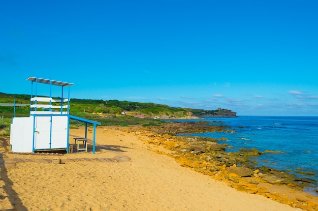 Torre de resgate na praia