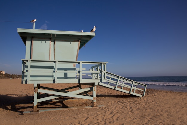 Torre de salva-vidas de Santa Monica beach na Califórnia