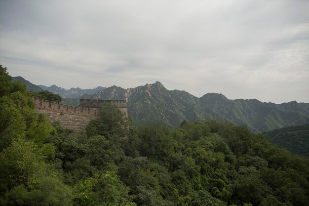 Torre de vigia na grande muralha da China na área de Pequim