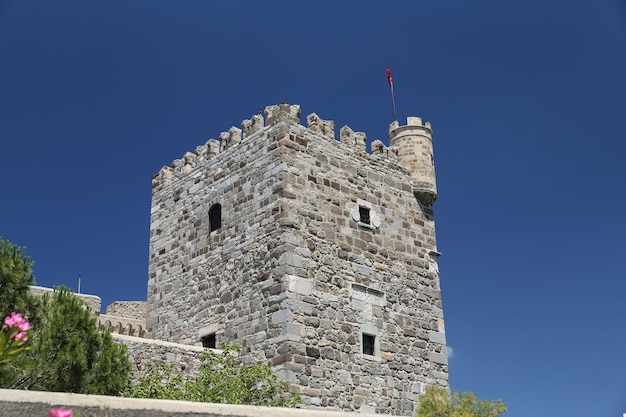 Torre do Castelo de Bodrum na Turquia