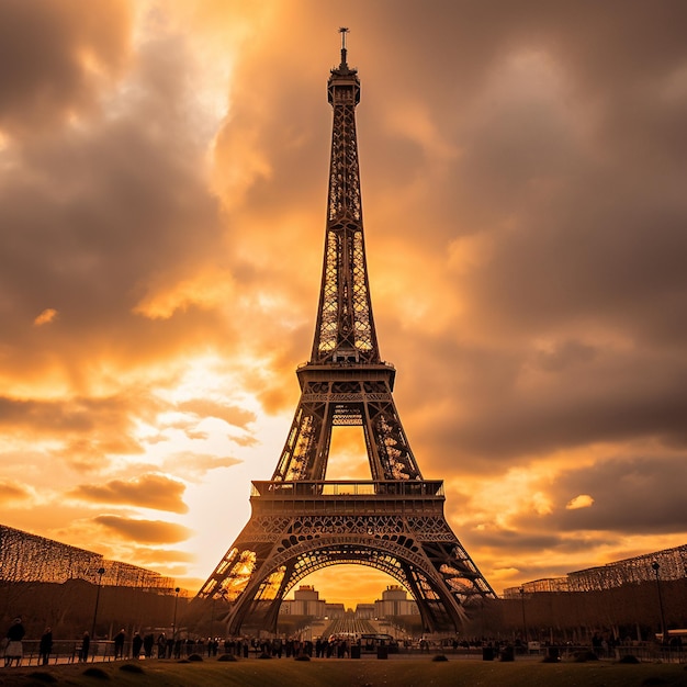 Torre Eiffel à noite em Paris tirada com Nikon D850 e Nikon AFS