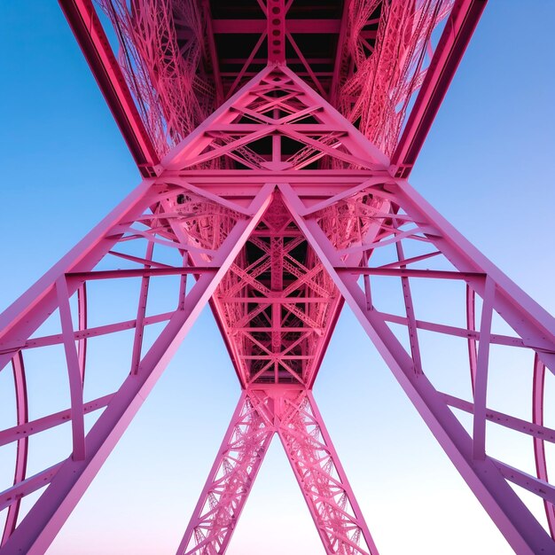 la torre eiffel con un cielo azul