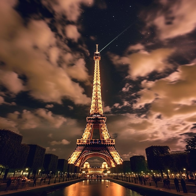 Foto torre eiffel de paris