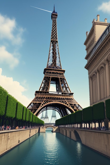 Torre Eiffel Edificio icónico de fama mundial Famosa atracción de observación en todo el mundo París Francia