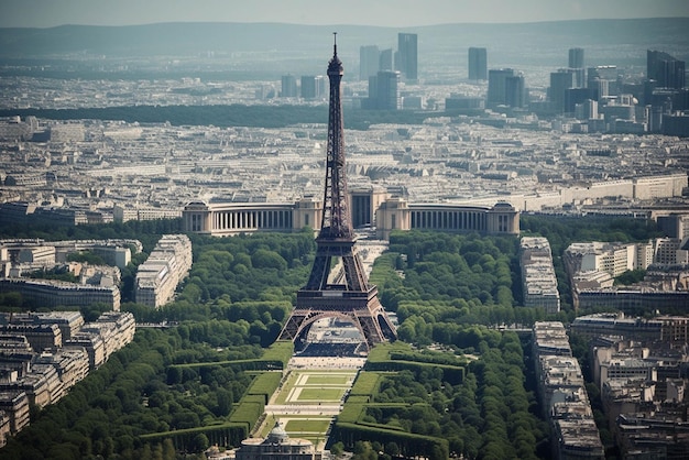 Torre Eiffel em Paris França fundo de viagem abstrato Ai gerado