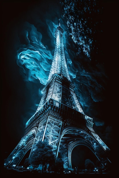 Foto la torre eiffel es una película del artista.