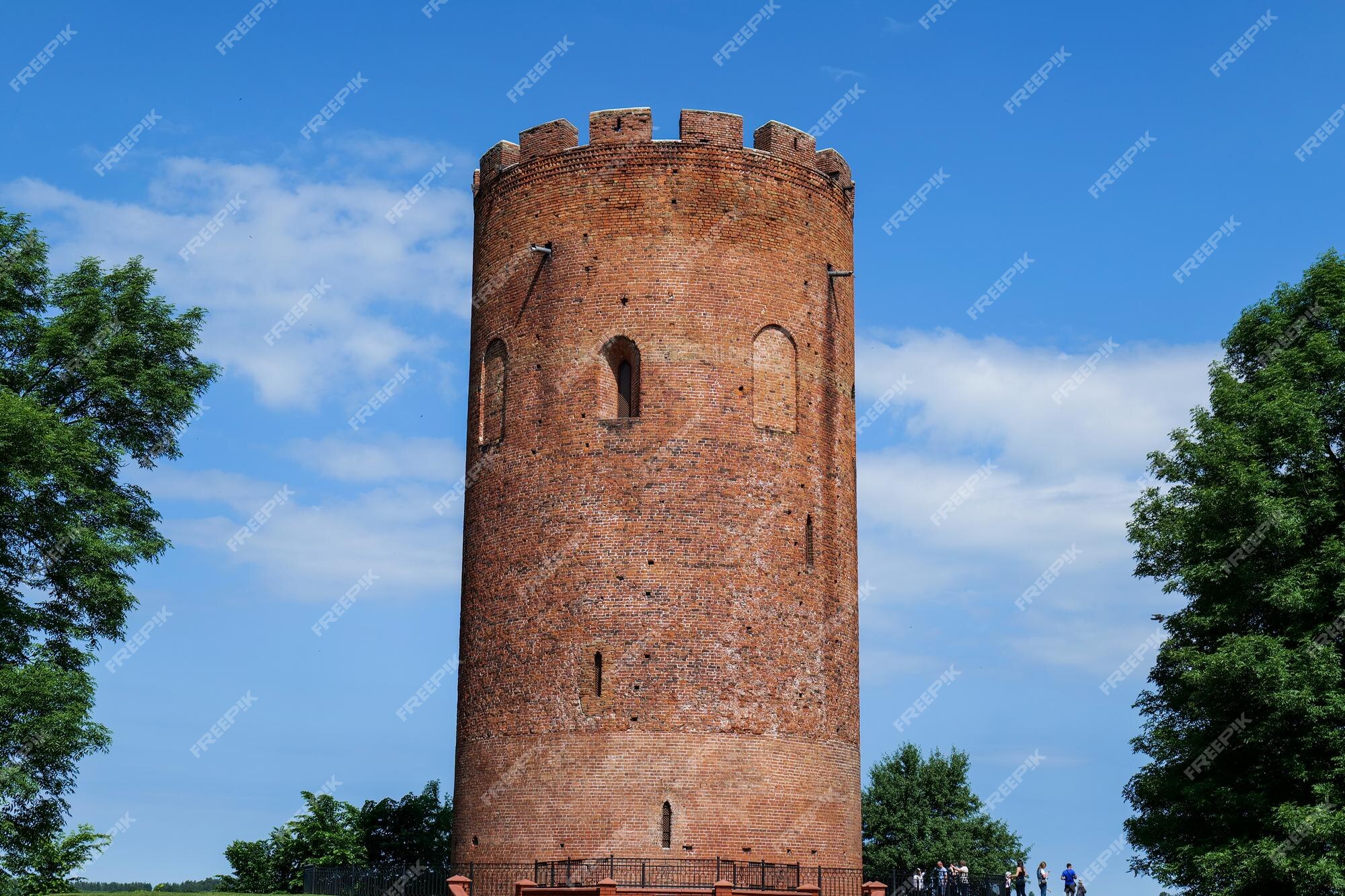 Torre De água Em Tijolo Na Itália Imagem de Stock - Imagem de