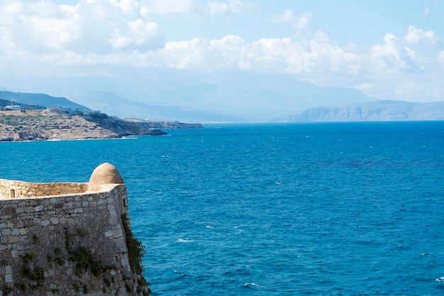 Torre en Fortezza de Rethymno La Fortezza es la ciudadela de la ciudad de Rethymno en Creta Grecia