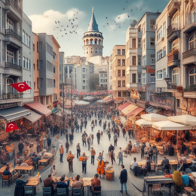 La torre de la galata de Estambul