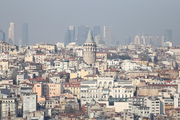 Torre Galata na cidade de Istambul