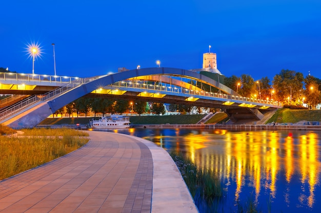 Torre Gediminas e ponte Mindaugas, Vilnius