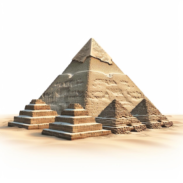 Torre de Giza Una representación 3D de la antigua