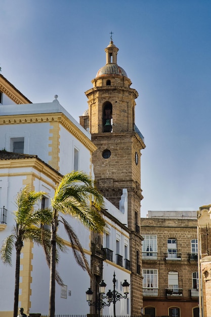 Torre de la iglesia de Santo Domingo Cádiz España