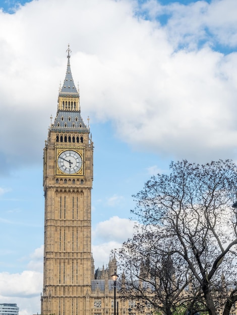 Torre del reloj big ben en londres