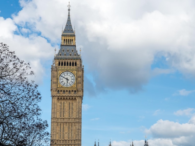 Torre del reloj big ben en londres