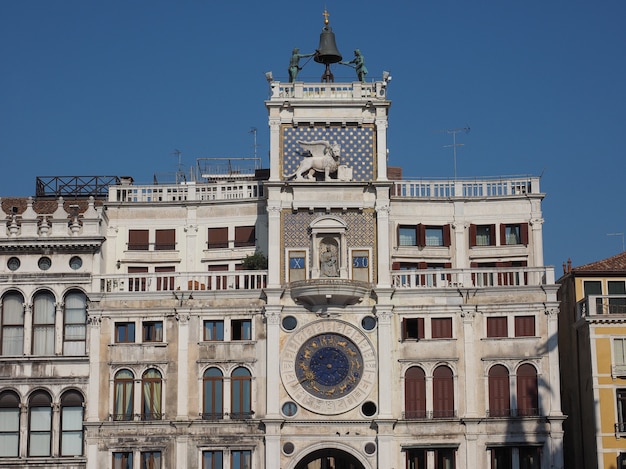 Torre del reloj de San Marcos en Venecia.